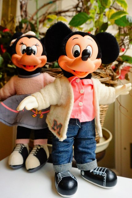 Usa Vintage Applause Mickey Minnie Figure Doll オールドスクールな衣装も可愛いミッキー ミニーセットです 古着 雑貨の店 かるた
