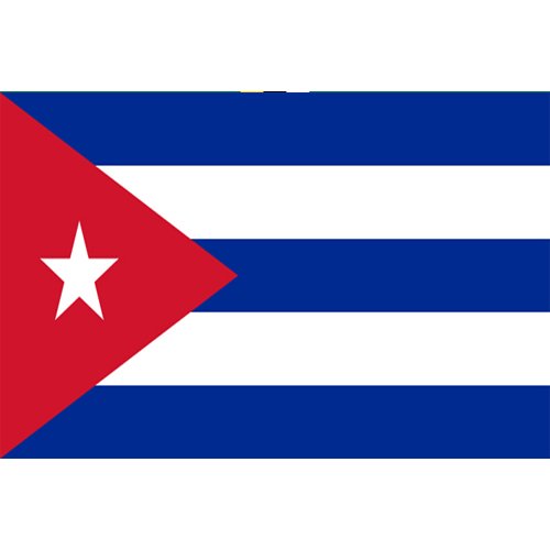 キューバ国旗 フタバ装飾