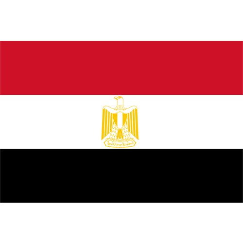 エジプト アラブ共和国国旗 フタバ装飾