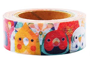 小鳥の雑貨 洋服デザイン Kotoritachi マスキングテープ 小鳥花束