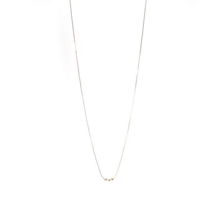3 Pearl Necklace-78cm(3粒パールネックレス)