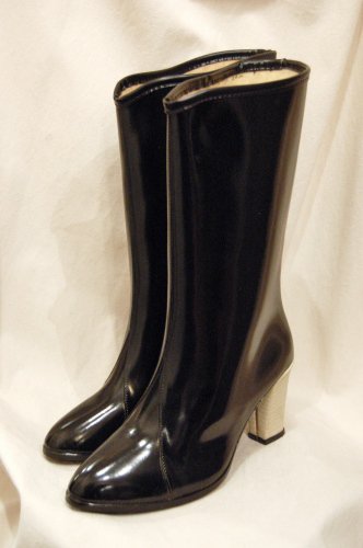 high heel rubber rain boots