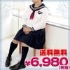 <img class='new_mark_img1' src='//img.shop-pro.jp/img/new/icons15.gif' style='border:none;display:inline;margin:0px;padding:0px;width:auto;' />1130E★J●送料無料●<即納!特価!在庫限り!> 中間服セーラー服セット 色:白 サイズ:JUMBO ■スノーセーラー■長袖セーラー■