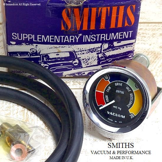 SMITHS VACUUM & PERFORMANCE GAUGE/スミス バキュームゲージ デッドストック BOX bac style