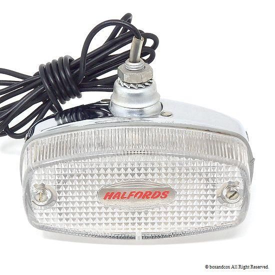 HALFORDS REVERSING LAMP/ハルフォード リバーシングランプ デッドストック新品 オリジナルステー付 bac style