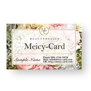 ネイルサロン 可愛い名刺 女性名刺 美容サロンショップカード Meicy Card メイシーカード