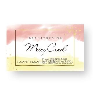 可愛い名刺 女性名刺 美容サロンショップカード Meicy Card メイシーカード