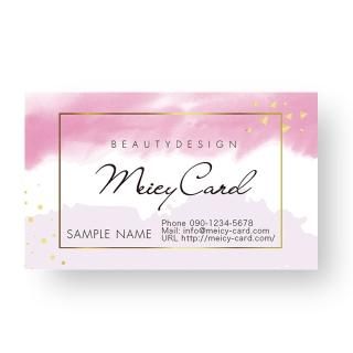 可愛い名刺 女性名刺 美容サロンショップカード Meicy Card メイシーカード