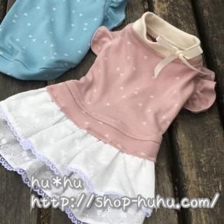 【サイズオーダー】フリル袖のスプリングワンピ