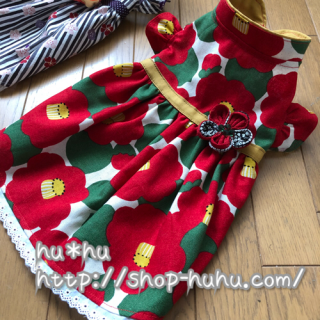 【サイズオーダー】和柄ワンピ*椿<img class='new_mark_img2' src='//img.shop-pro.jp/img/new/icons13.gif' style='border:none;display:inline;margin:0px;padding:0px;width:auto;' />