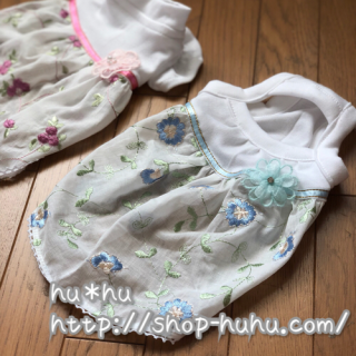 【サイズオーダー】ハイウエストワンピ*ブルーフラワー<img class='new_mark_img2' src='//img.shop-pro.jp/img/new/icons13.gif' style='border:none;display:inline;margin:0px;padding:0px;width:auto;' />