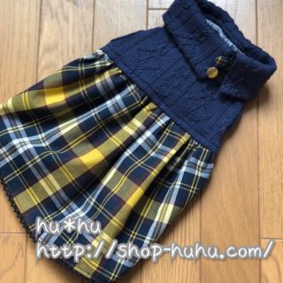 【サイズオーダー】アラン&チェック*ネイビー<img class='new_mark_img2' src='//img.shop-pro.jp/img/new/icons13.gif' style='border:none;display:inline;margin:0px;padding:0px;width:auto;' />