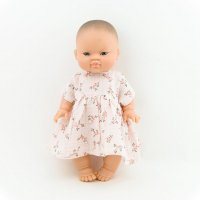 <img class='new_mark_img1' src='https://img.shop-pro.jp/img/new/icons1.gif' style='border:none;display:inline;margin:0px;padding:0px;width:auto;' />Paola Reina doll muslin pink flower dress