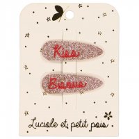 <img class='new_mark_img1' src='https://img.shop-pro.jp/img/new/icons1.gif' style='border:none;display:inline;margin:0px;padding:0px;width:auto;' />Kids hair clip Kiss & Bisous 2P