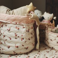 <img class='new_mark_img1' src='https://img.shop-pro.jp/img/new/icons1.gif' style='border:none;display:inline;margin:0px;padding:0px;width:auto;' />AVERY ROW  LARGE QUILTED STORAGE BASKET - Peaches