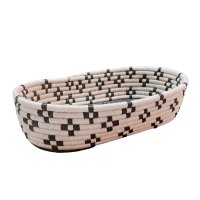 <img class='new_mark_img1' src='https://img.shop-pro.jp/img/new/icons1.gif' style='border:none;display:inline;margin:0px;padding:0px;width:auto;' />Black & White Woven oval basket