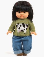 <img class='new_mark_img1' src='https://img.shop-pro.jp/img/new/icons1.gif' style='border:none;display:inline;margin:0px;padding:0px;width:auto;' />minikane /Paola Reina doll pullover cow