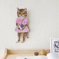 <img class='new_mark_img1' src='https://img.shop-pro.jp/img/new/icons1.gif' style='border:none;display:inline;margin:0px;padding:0px;width:auto;' />Nathalie Lete wall clock Brown kitty