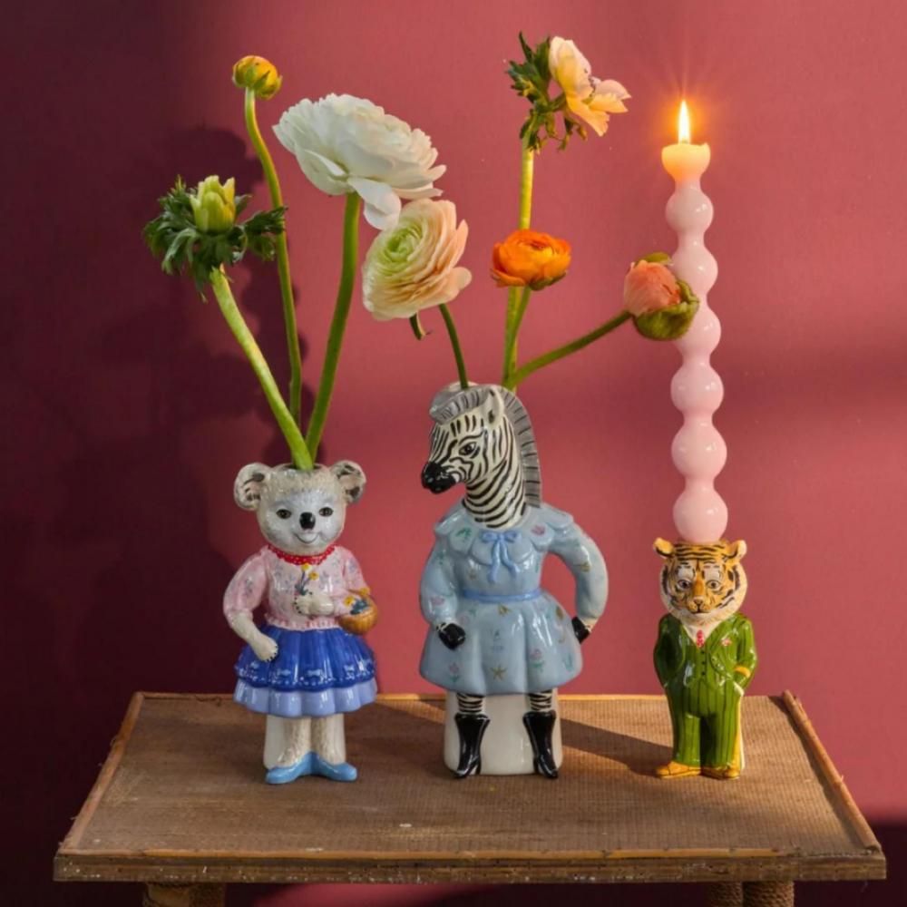 Nathalie Lete × rice Ceramic vase koala 400ml - bonbon 外国