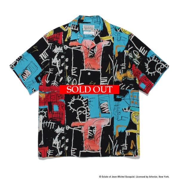 WACKO MARIAワコマリア JEAN MICHEL BASQUIAT S/S HAWAIIAN SHIRT (TYPE-2)ジャンミシェルバスキア半袖ハワイアンシャツ【M】【MSHA71813】