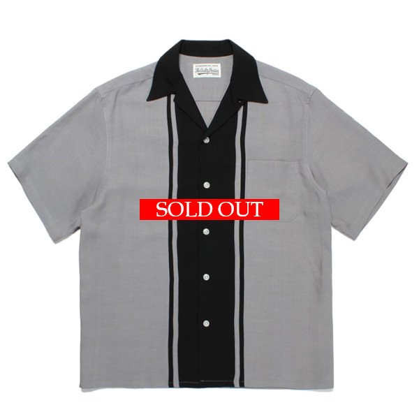 ワコマリア ツートーン50'sオープンカラーシャツ タイプ1 (グレー ...