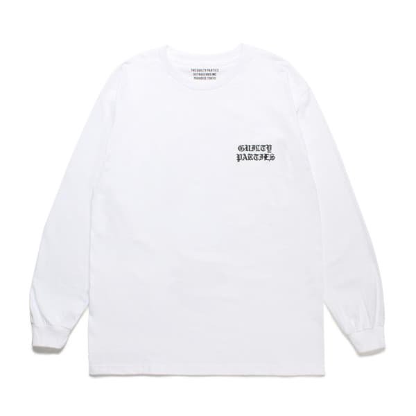 ワコマリア ロングスリーブTシャツ タイプ1 (ホワイト) 2023年春
