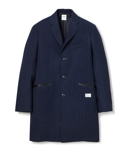 BEDWIN & THE HEARTBREAKERS / 3B STRIPE WOOL CHESTER COAT 