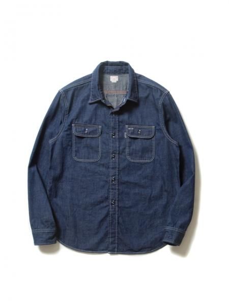 COOTIE / Denim L/S Work Shirt (1WASH) (SALE 70%OFF) - Relax Online