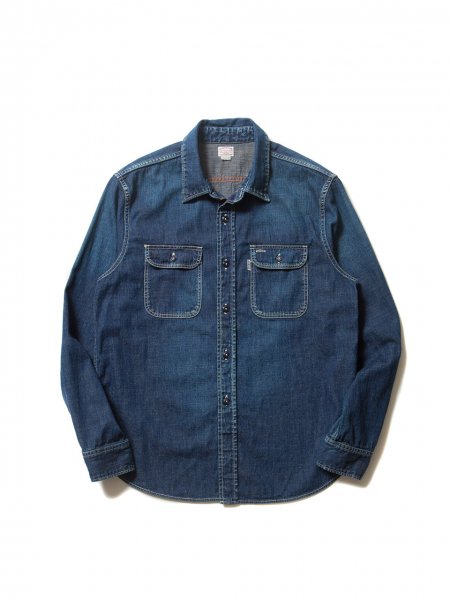 COOTIE / Denim L/S Work Shirt (Used Wash) (70%OFF) - Relax Online Shop