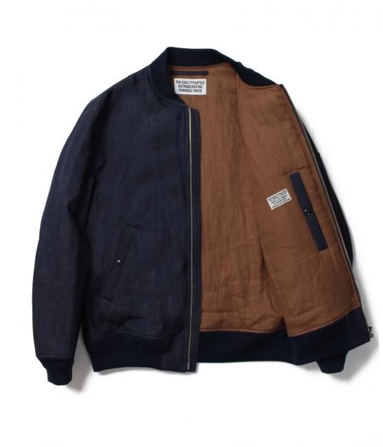 WACKO MARIA / MA-1 FLIGHT JACKET -DENIM- ( TYPE-1 )(SALE 30%OFF