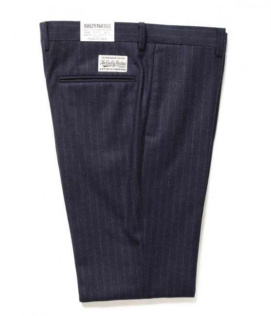 WACKO MARIA / TIGHT FIT STRIPE WOOL TROUSERS(SALE 30%OFF) - Relax Online  Shop