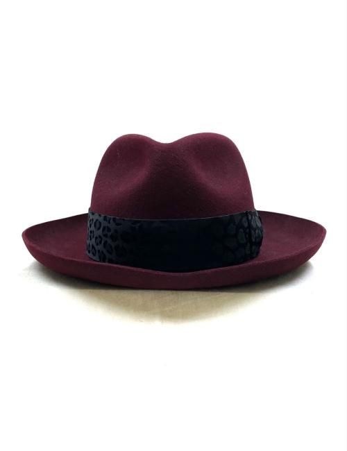 WACKO MARIA / HAT-02-BASQUIAT-FATIMA BURGUNDY(BODY) / BLACK