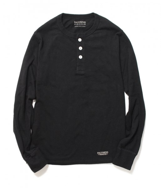 WACKO MARIA / LONG SLEEVE U.S.A HENLY NECK UNDER SHIRT - Relax