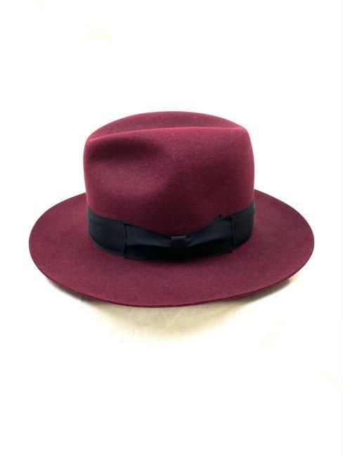 WACKO MARIA / HAT-04-JOHNNY-FATIMA / BURGUNDY(BODY) BLK(RIBBON
