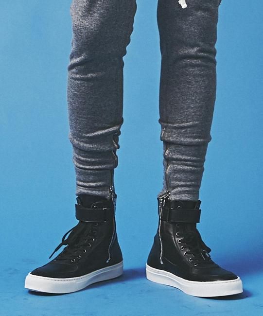 CHORD NUMBER EIGHT / LEATHER ZIP SNEAKER (SALE 30%OFF) - RELAX WEB