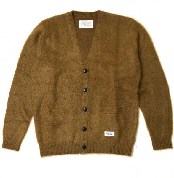 御出産御祝 御祝 出産祝い WACKO MARIA MOHAIR CARDIGAN 茶色 L