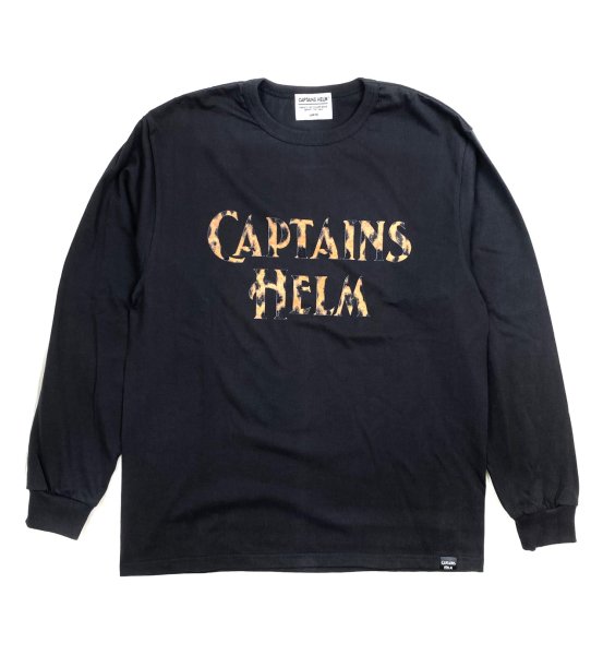 CAPTAINS HELM LEOPARD LOGO L S TEE - トップス