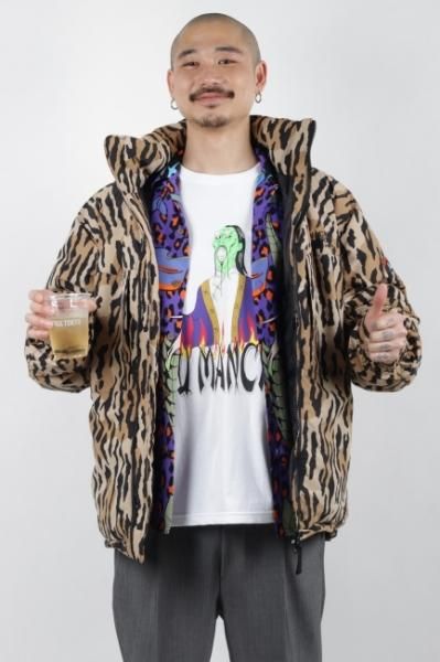 WACKO MARIA LEOPARD HOODED DOWN JACKET M ワコマリア ジャケット