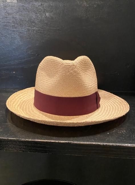 WACKO MARIA / HAT-02-BASQUIAT-NATURE-CUENCA(G3)(BURGUNDY GROSGRAIN