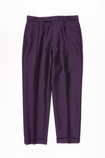たま 様【美品】ワコマリア PLAETED TROUSERS ドーメル 紫M. WACKO MARIA / PLEATED TROUSERS ( TYPE-2 ) - RELAX WEB