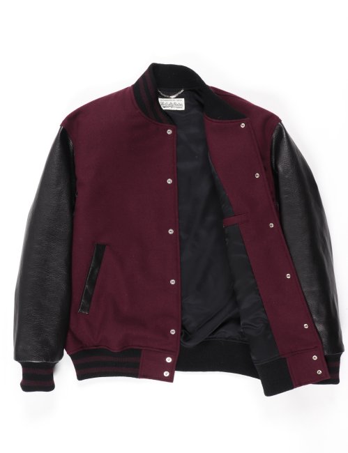 WACKO MARIA / LEATHER VARSITY JACKET ( TYPE-2 ) - Relax Online Shop