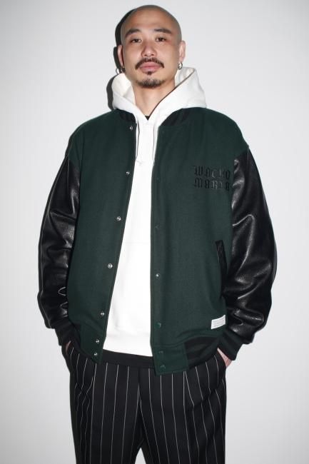 WACKO MARIA / LEATHER VARSITY JACKET ( TYPE-2 ) - Relax Online Shop