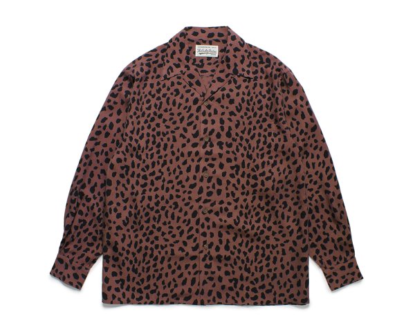 WACKO MARIA / LEOPARD OPEN COLLAR SHIRT L/S (HAWAIIAN SHIRT L/S 