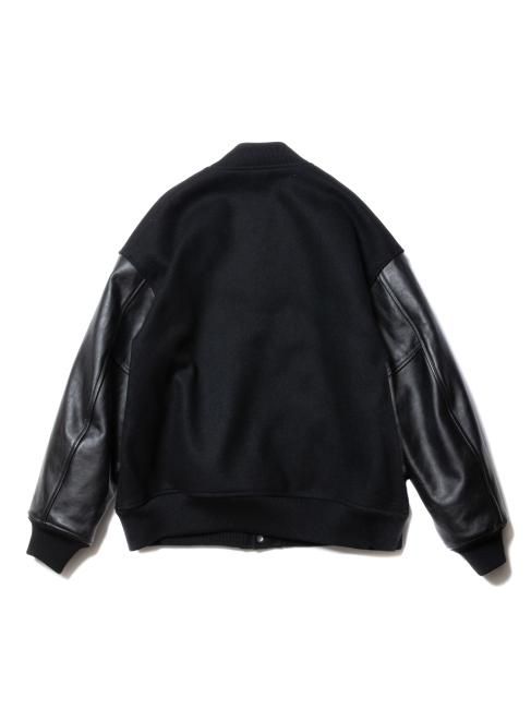 COOTIE / Wool Melton Error Fit Stadium Jacket - RELAX WEB