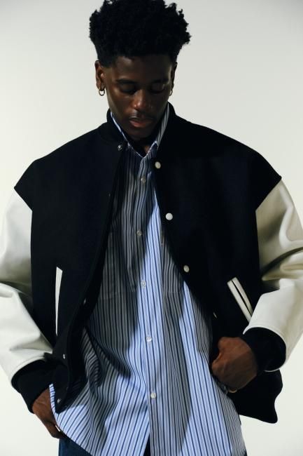 COOTIE / Wool Melton Error Fit Stadium Jacket - RELAX WEB