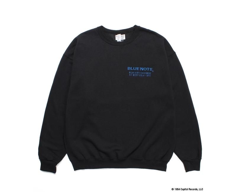 WACKO MARIA × BLUE NOTE / CREW NECK SWEAT SHIRT ( TYPE-1 ) - RELAX WEB