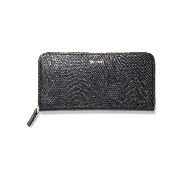 WACKO MARIA × SPEAK EASY / EMBOSS LEATHER ROUND ZIP LONG