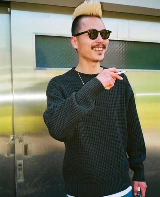 WACKO MARIA / WAFFLE KNIT SWEATER - RELAX WEB