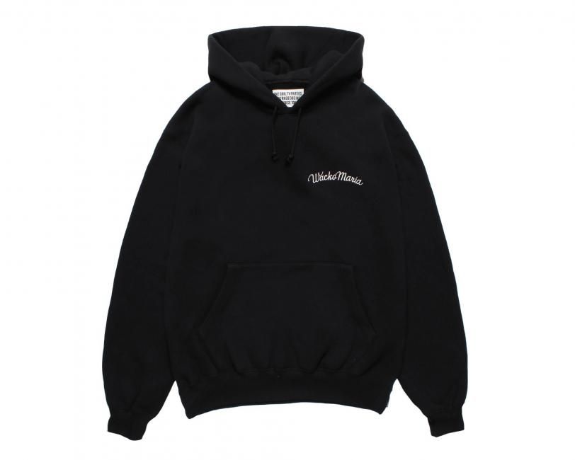 黒XL【WACKOMARIA】MIDDLE SWEAT／新品タグ付／送料込 WACKO MARIA / MIDDLE WEIGHT PULLOVER HOODED SWEAT SHIRT