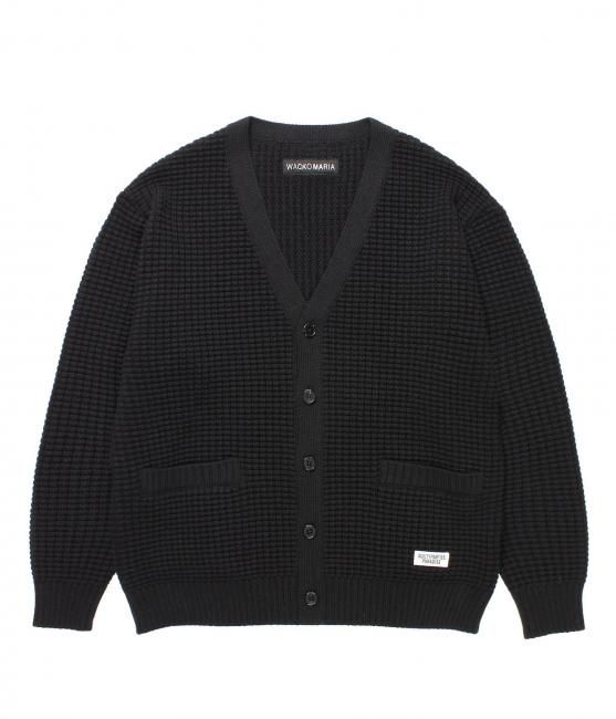 ラ*ン様 ワコマリア ワッフルカーディガン　XXL WACKO MARIA / WAFFLE KNIT CARDIGAN / kaddish